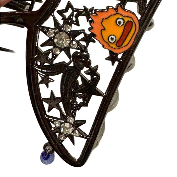 NEW Studio Ghibli Howl's Moving Castle 🔥 Calcifer Jeweled Claw Hair Clip - Picture 3 of 4